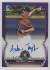 2023 Bowman Chrome Prospect Purple Refractor /250 Andrew Taylor #CPA-ATR Auto