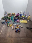 Vintage Lot Of Teenage Mutant Ninja Turtles Figures Lot With Portrait Cards READ
