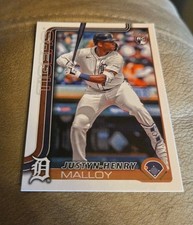 Justin-Henry Malloy 269 2025 Topps Rookie Detroit Tigers Card. rookie card picture