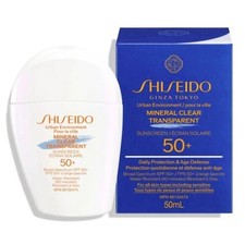 Shiseido Urban Environment Mineral Clear Sunscreen SPF 50 - 50ml NEW