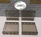 (E13/13) Lego 4x 60581 Panel Window Pane 1x4x3 Trans Brown