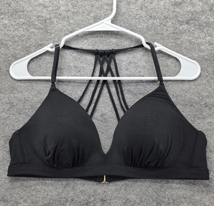 Athleta Bralette Womens Medium Strappy Back Padded Wireless Bra Athletic Yoga-image