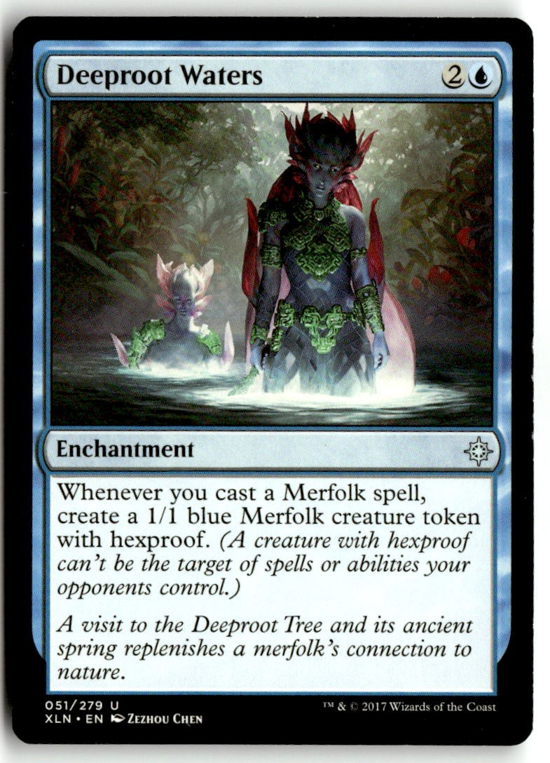 Deeproot Waters Lightly Played 51 Ixalan Magic: The Gathering