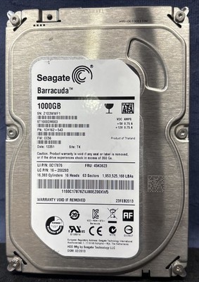 Seagate Barracuda ST1000DM003 1TB 3.5  SATA Hard Drive HDD