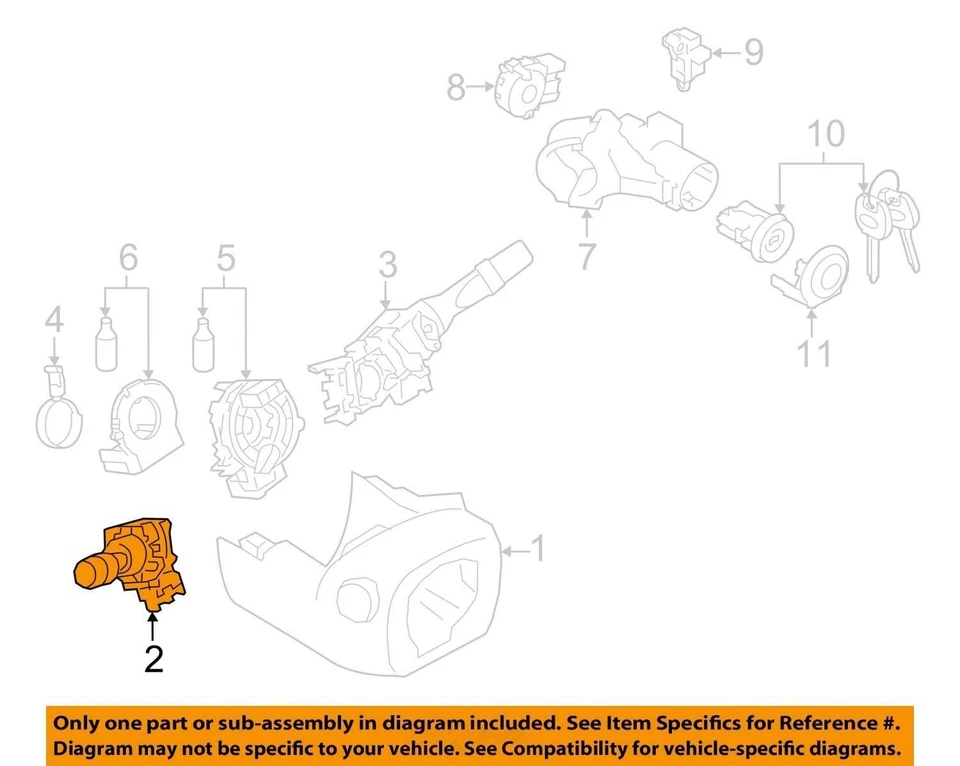 Interruptor de control de limpiaparabrisas señal de giro faros Subaru Outback 2013-2014 OEM Foto 3 de 4
