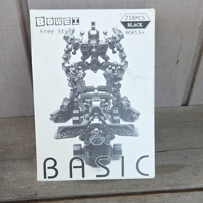 Biobell Catcher Basic Building Set 218pcs Black Robots Articulated Age 5+