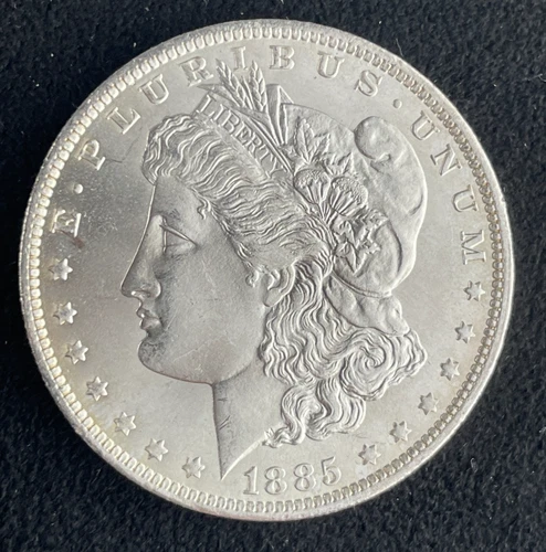 1885-O $1 MORGAN SILVER DOLLAR, ESTATE SALE, BU, MS, NICE LUSTER, #0112