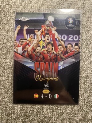 Topps 2024 Chrome UEFA Euro No. US-5 Spain Vs Italy Champions Euro 2012