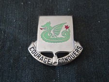 Original US Crest: 37th Armor Regiment Unit Crest (Courage Conquers)