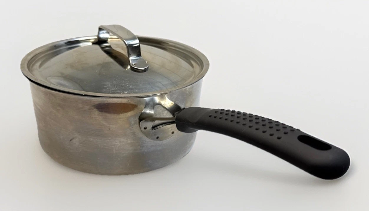 Dansk 3 Qt Stainless Saucepan w Lid Denmark Cookware Calphalon Handle