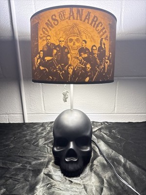 Sons of Anarchy SOA Table Lamp - Dent In Shade - Skull Lamp | eBay