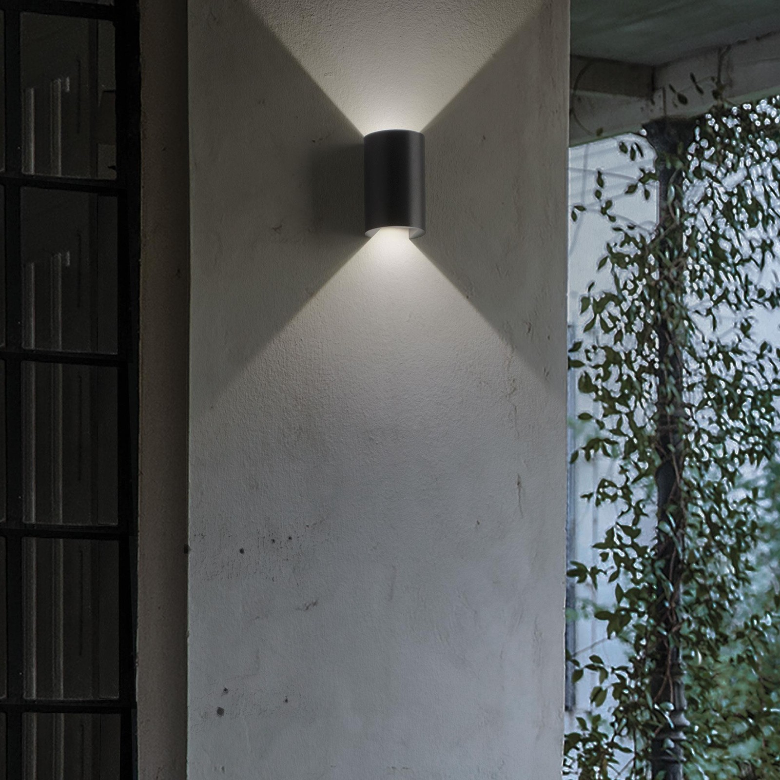 Ideal Lux Apollo AP2 Nero 137391 | Lampada LED 6W Esterno IP44 - 1