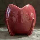 Vintage Nelson McCoy pottery tulip-shaped planter from the 1930s or 1940s