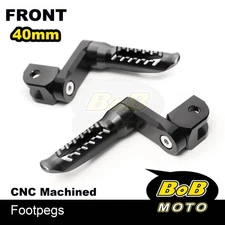 BOB 40mm Lower Rider Footpegs BLACK For Yamaha XSR 700 16 17 18 19 20