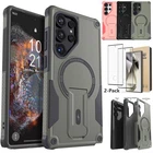 For Samsung Galaxy S24 Ultra S24+ Case Holder Magnetic Cover / Screen Protector