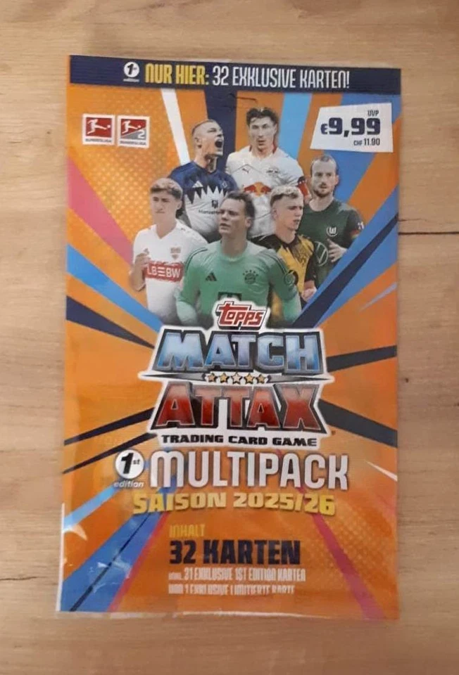 Match Attax Bundesliga 2025/2026 25/26 FIRST (1st) EDITION Multipack FE-1 - FE31