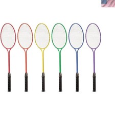 All Skill Levels 26" Badminton Racket Set - 6 Vibrant Colors All-Steel Design