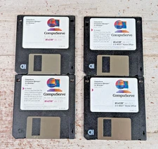 Lot 2 H&R Block CompuServer WinCIM v 2.0.1 3.5" Floppy Software 1990s Win95