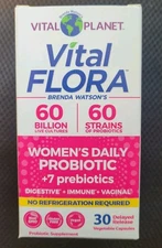 Vital Planet Women's Daily Probiotic + 7 prebiotics 30 VCapExp.10/26+ Low Price 