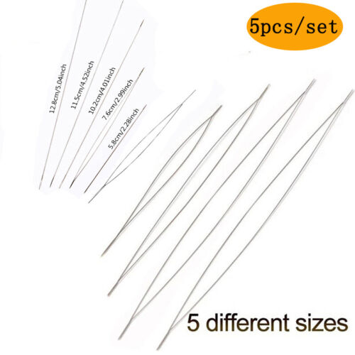 1Set Big Eye Beading Needles Easy Threading Tool for Bracelet Jewelry Making DIY - Picture 6 of 41