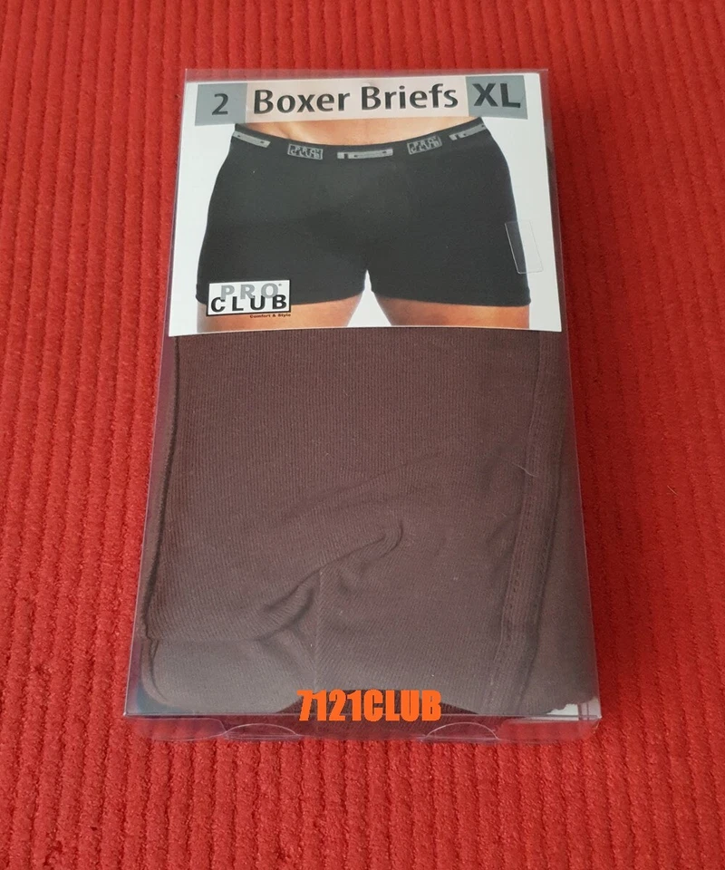 LOTE 2 CALZONCILLOS BOXER PRO CLUB PROCLUB ROPA INTERIOR HOMBRE ALGODÓN GRANDE Y ALTO S-7XL Foto 4 de 4