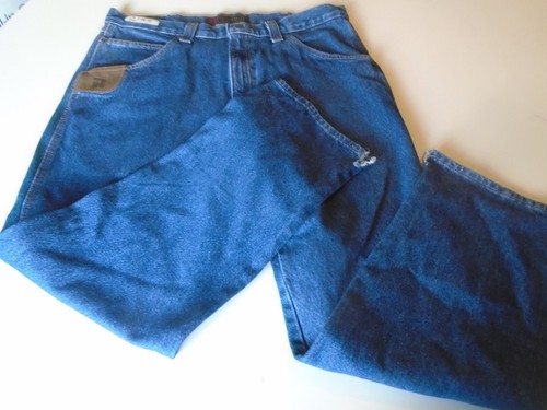 Wrangler Riggs Herren Jeans Dura Shield 36 x 30 Etikett und echte Baumwolle blau Jeans - Bild 2 von 9