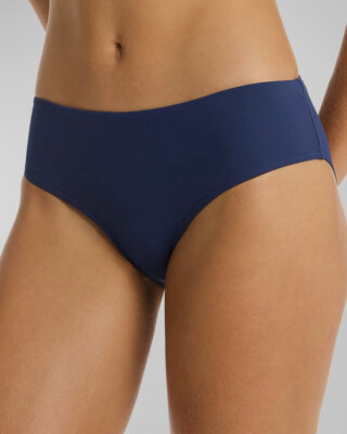 $65 Sea Level Women's Blue Infinity Mid-Rise Bikini Bottom Swimwear Size 12