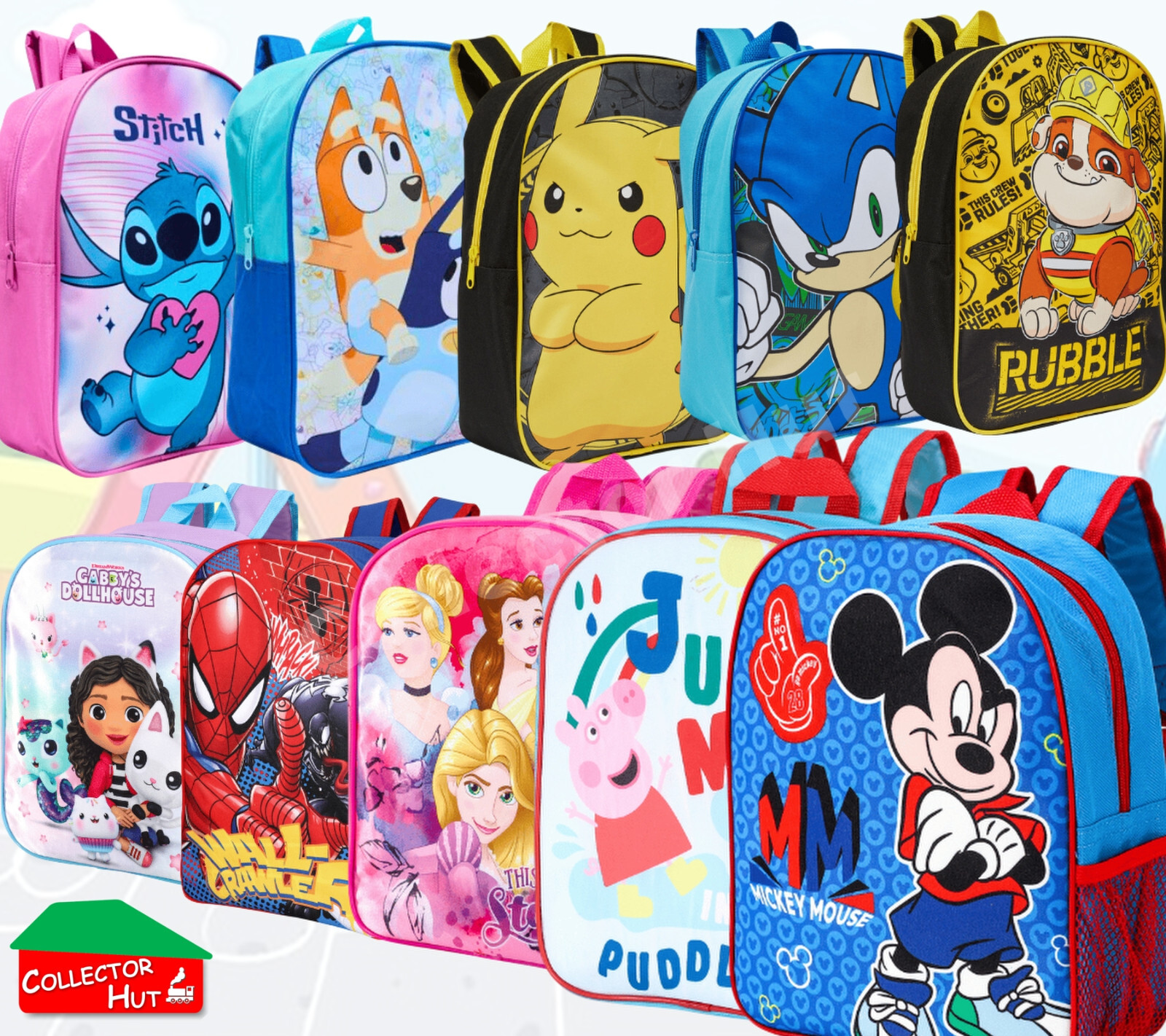 PONY Zaino Scuola Ragazzi Ragazze Bambini Junior Novità Personaggio Zaino Borsa