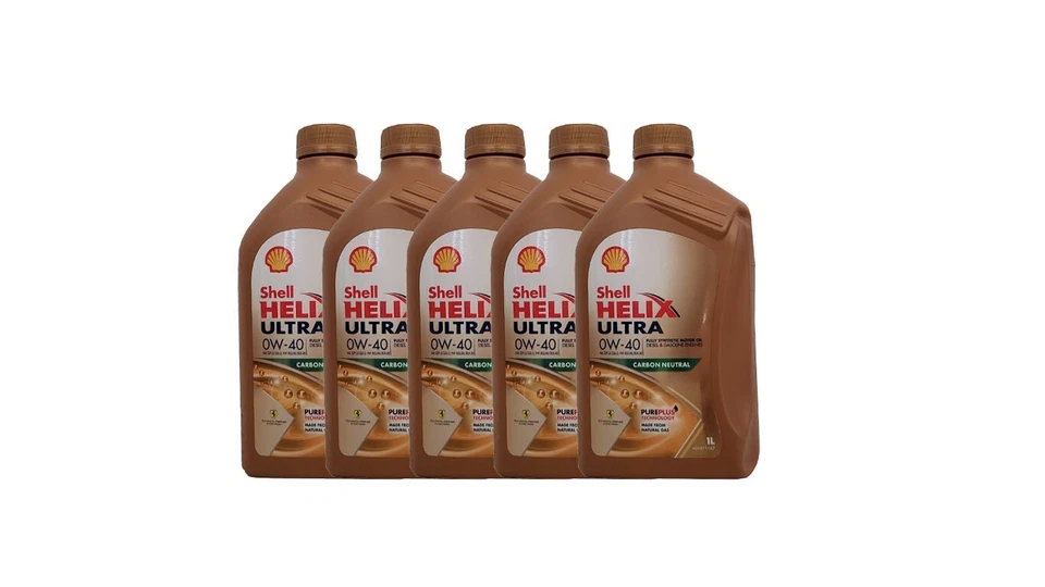 Shell Helix Ultra 0W40 5X1 Litres Huile Moteur MB 229.5 Fiat - Photo 1/3