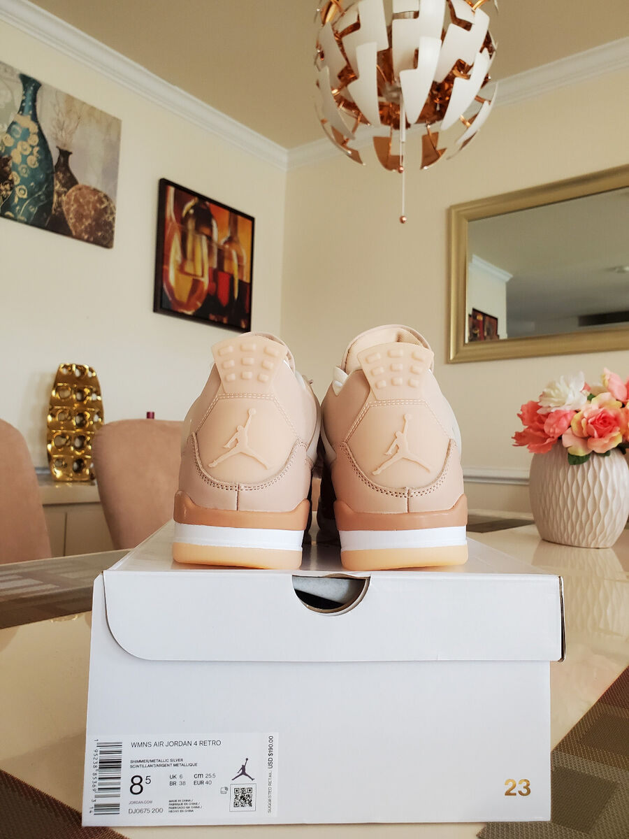 Nike Air Jordan 4 Shimmer Off-White Sail Guava Ice Cement Nike Air Jordan 4 Shimmer Off-White Sail Guava Ice Cement