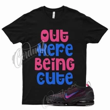 CUTE T Shirt for N Air VaporMax Flyknit Black Hyper Pink Racer Blue Plus WMNS