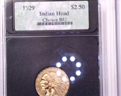 1929 Gold Indian Quarter Eagle $2.5 Choice BU, Nice *Take a LooK* PRICE DROP !