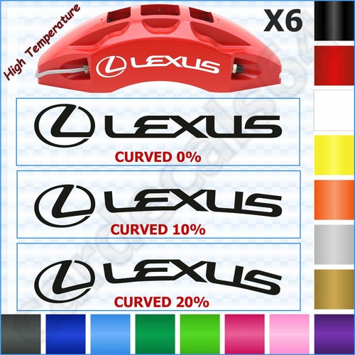 Lexus Brake Caliper Decal Sticker (set of 6) Brand Emblem Logo Vinyl High Temp I eBay