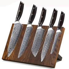 6x TURWHO Kitchen Santoku Knife Japan VG10 Damascus Steel Chef Knife Block Set