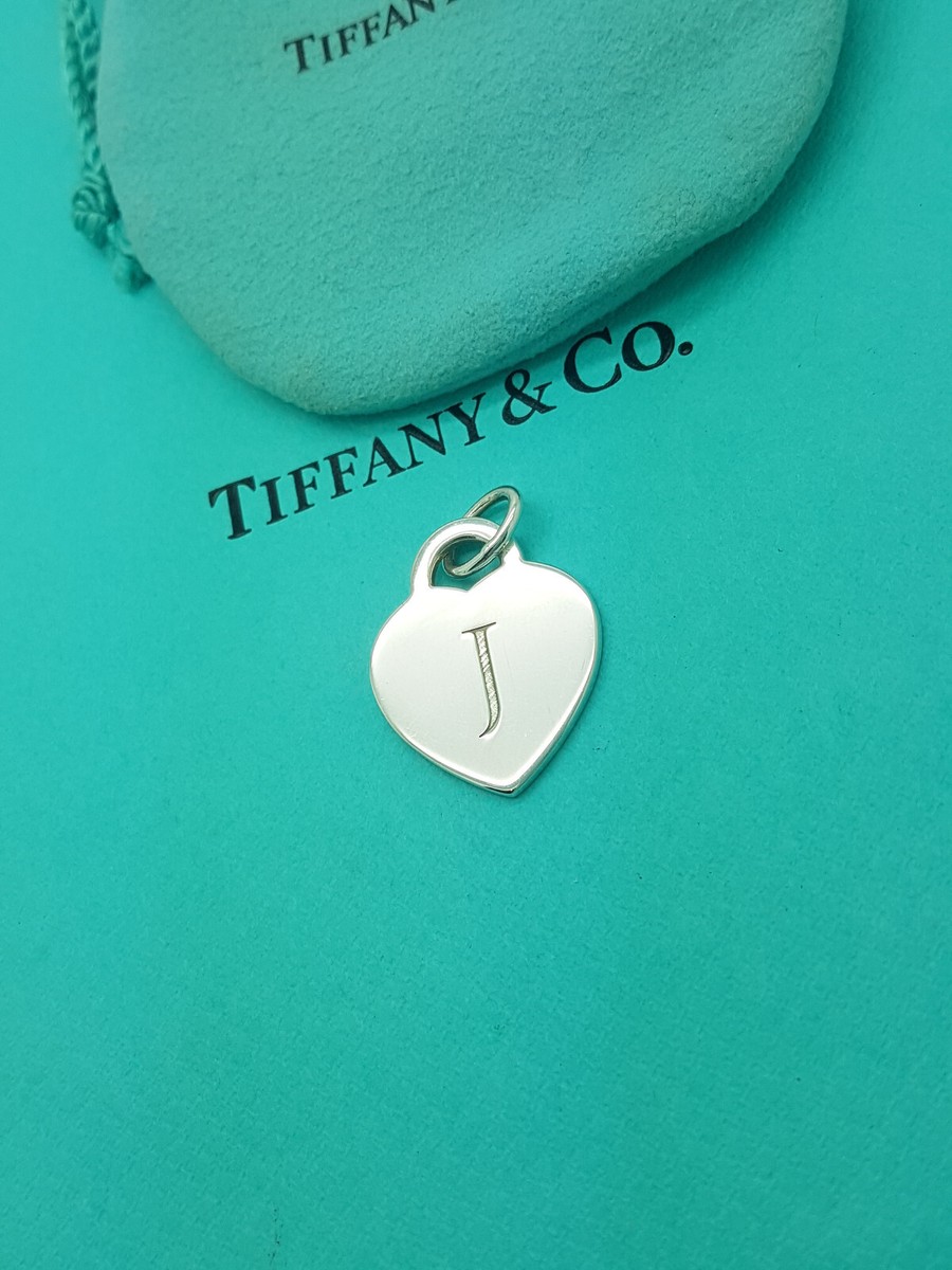 Heart Pendant Tiffany Alphabet Heart Tag Letter Tiffany Heart