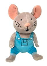 Kohls Cares If You Give A Mouse A Cookie Plush Stuffed Animal Blue Overalls 12”