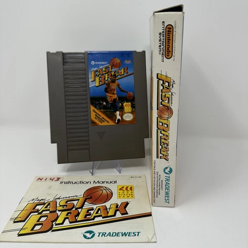 Magic Johnson's Fast Break (Nintendo Entertainment System, 1990) NES CIB - Picture 9 of 12