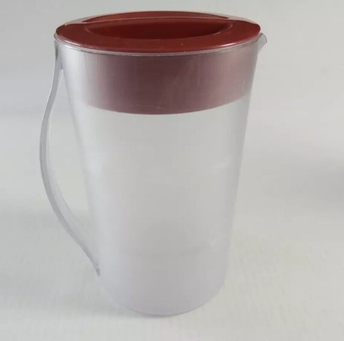 Mr. Coffee Iced Tea Pot Maker TM1 2 Qt Plastic Pitcher W/ Rust Lid - Picture 2 of 3