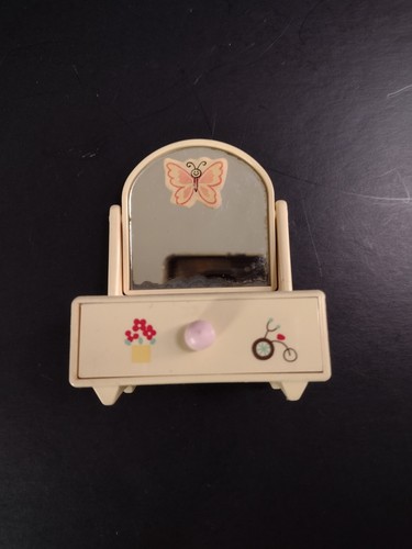 Collectible Sanrio Trinket Box Mini Doll House Dresser Real Mirror 1978 Japan - Picture 8 of 8