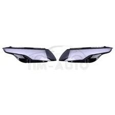 Pair Left+Right Headlight Lens Cover For Land Rover Range Rover Evoque 2011-2019