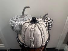 Decorative Display Pumpkins - Lot of 3