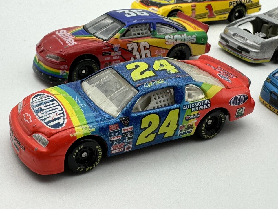 Lote De 7 Coches De Colección Años 90 Racing Champions Stock Skittles Pennzoil DuPont Foto 4 de 4