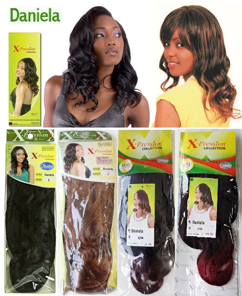 X-pression Collection Daniela 15" Weave Style 100% Synthetic Hair Extensions