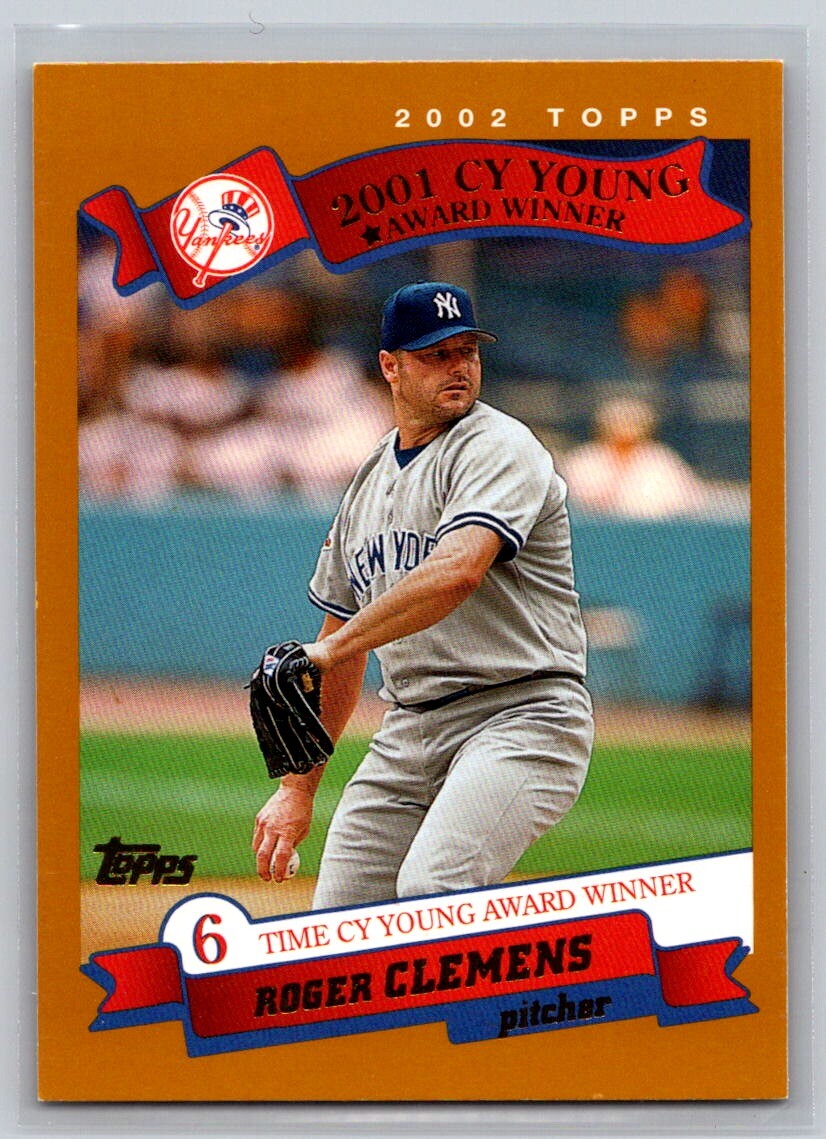 2002 Topps Limited #714 Roger Clemens - MLB Baseball Card Scanned Single