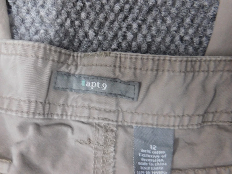 Apt.9 женские брюки 12 коричневый прямой платье официальный - Изображение 4 из 4