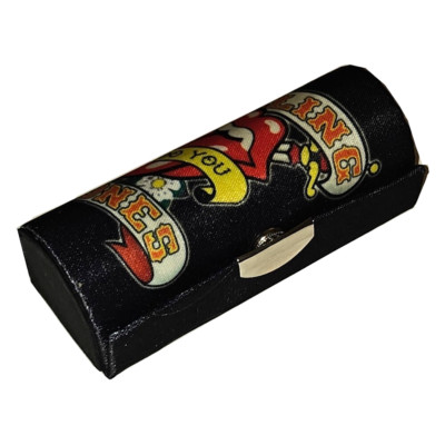 ROLLING STONES Tattoo You LIPSTICK CASE With Mirror And Snap Closure