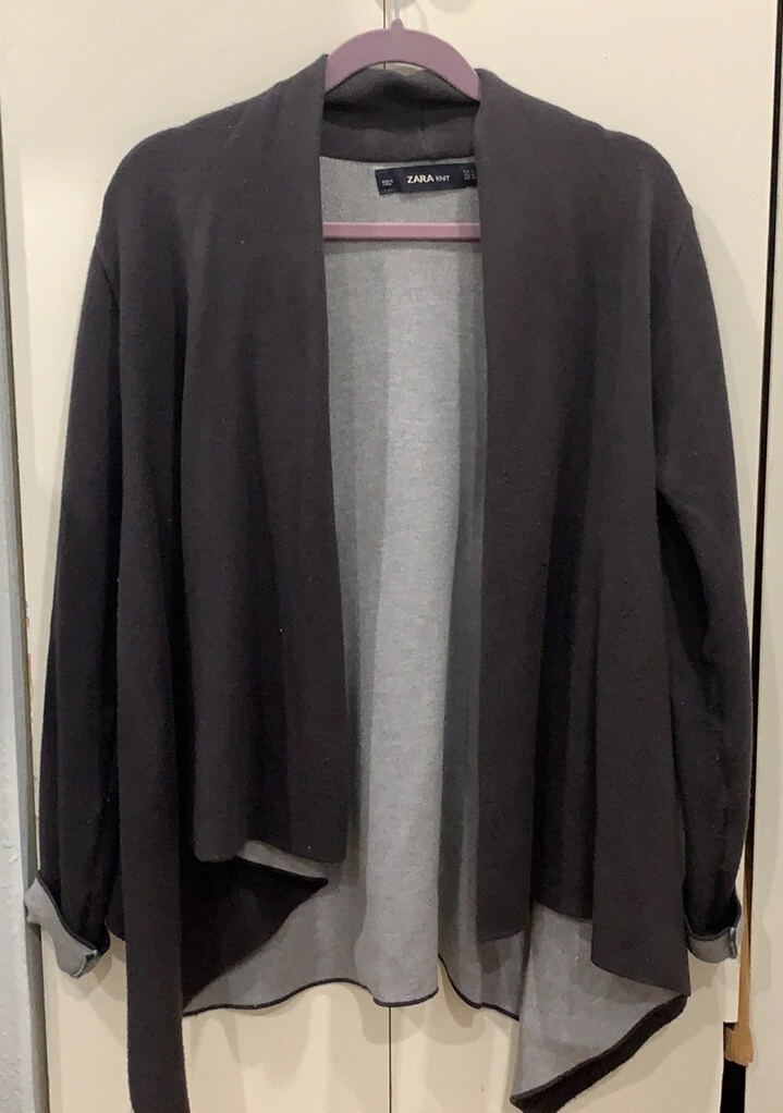 Zara waterfall cardigan sale