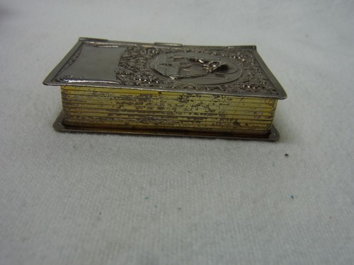 Bible Metal Box Old Vintage German for Dollhouse #I - Picture 12 of 13