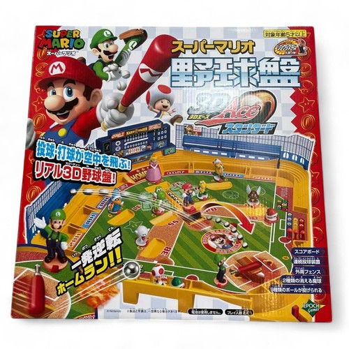 Super Mario Baseball Gioco da Tavolo 3D Ace Standard Include 12 Bambole di Epoca JPN