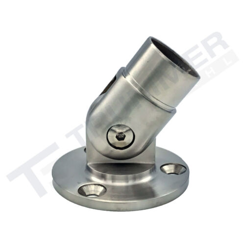 Edelstahl Steckfitting Rohrverbinder Rohrbogen Flansch Verbinder Geländer - Bild 27 von 43